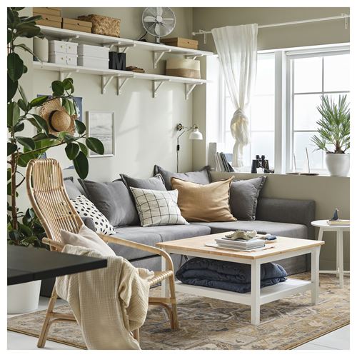 IKEA - JARNVAG, tumbled rug, beige-dark beige, 200x300 cm