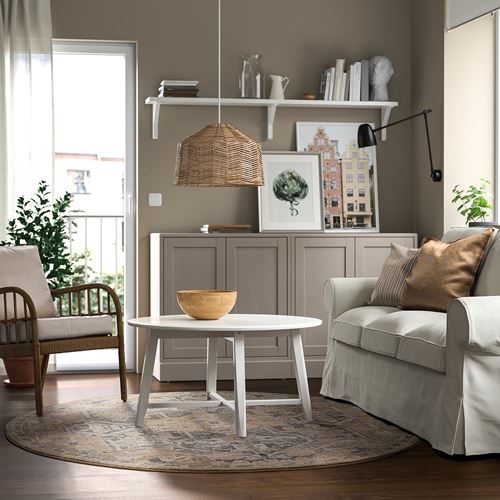 IKEA - JARNVAG, tumbled rug, beige-dark beige, 195 cm