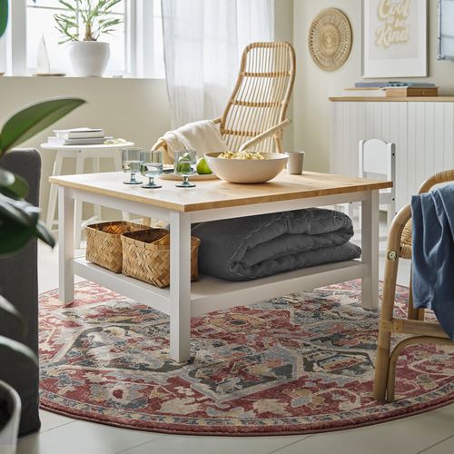 IKEA - JARNVAG, tumbled rug, pink-beige, 195 cm