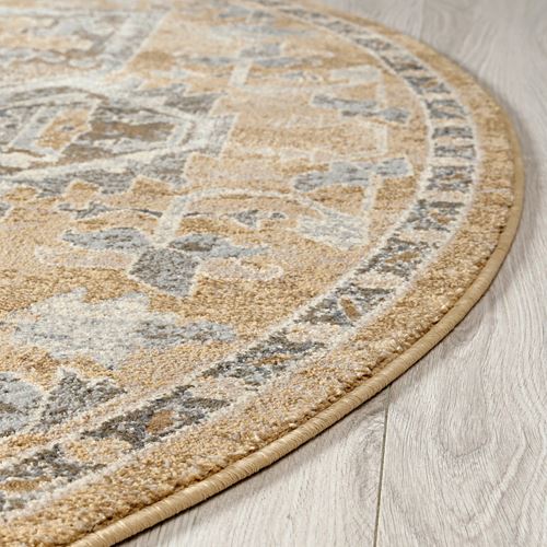 IKEA - JARNVAG, tumbled rug, beige-dark beige, 195 cm