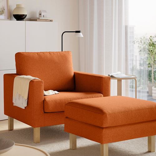 IKEA - SALTSJÖBADEN, armchair, tonerud red-brown