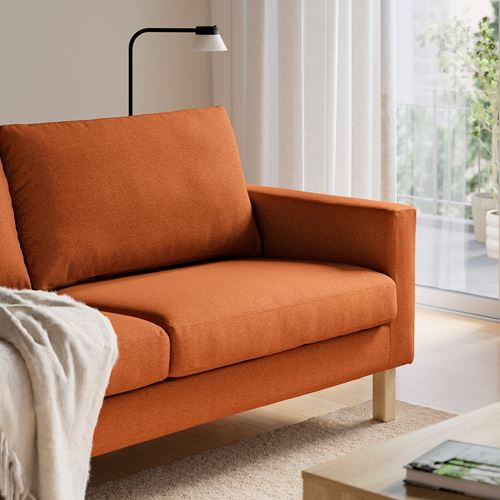 IKEA - SALTSJÖBADEN, 2-seat sofa, tonerud red-brown