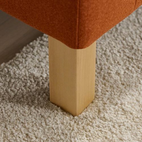 IKEA - SALTSJÖBADEN, 3-seat sofa with chaise longue, tonerud red-brown