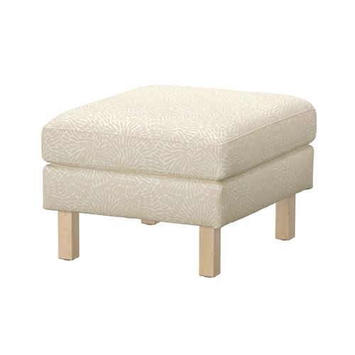 IKEA - SALTSJÖBADEN, pouffe cover, vittangi light beige-white