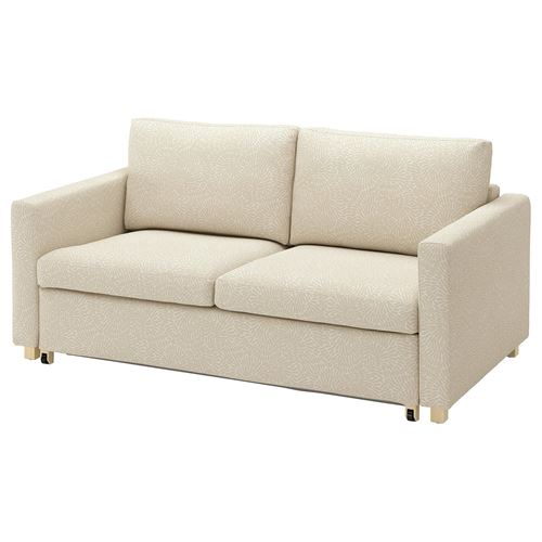 IKEA - SALTSJOBADEN, 2-seat sofa-bed cover, vittangi light beige-white