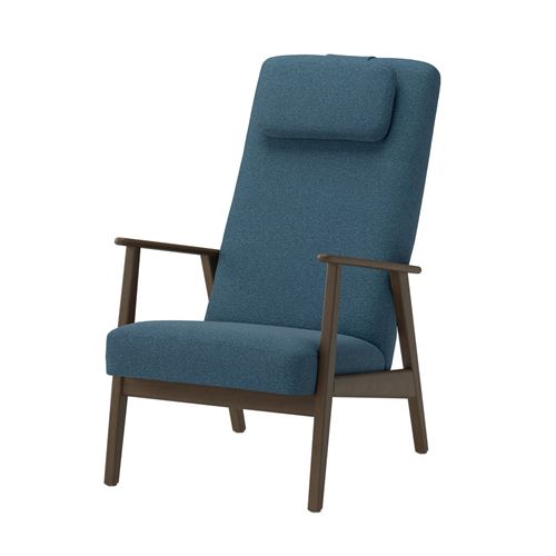 walnut effect-axvall dark grey-blue
