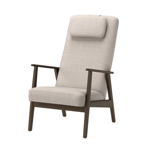 high-back armchair