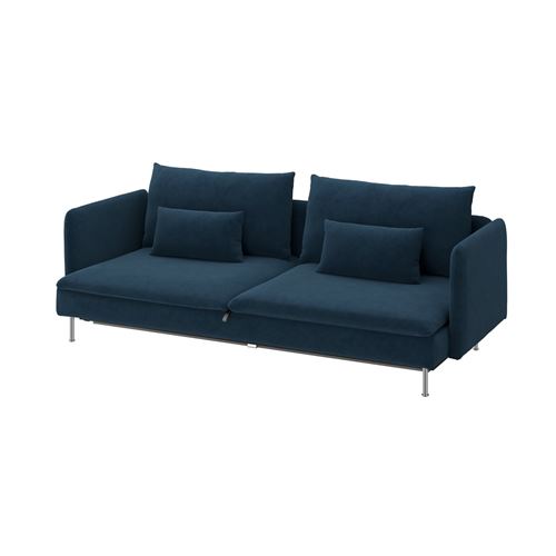 IKEA - SÖDERHAMN, 3'lü yataklı kanepe, kelinge koyu mavi