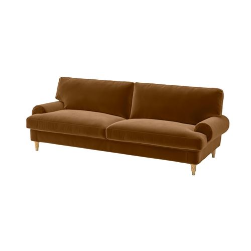 IKEA - VALNAS, 3-seat sofa cover, alhamn ochre-brown