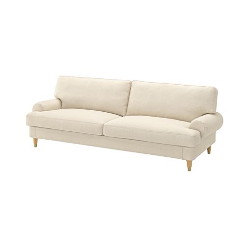 IKEA - VALNAS, 3-seat sofa cover, knaback light beige
