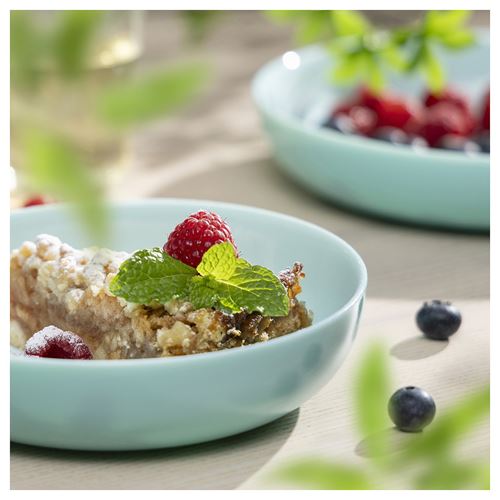 IKEA - VITBLECKA, tabak, turkuaz, 17 cm