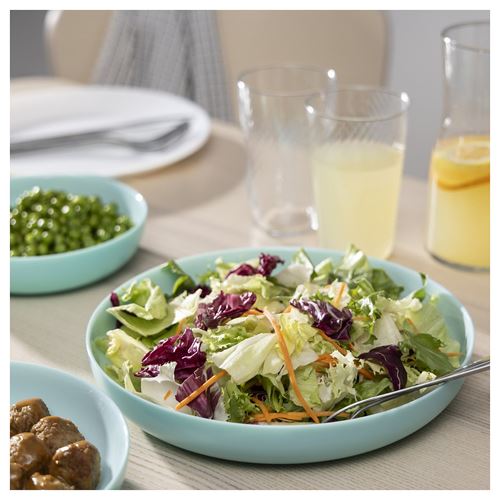 IKEA - VITBLECKA, plate, turquoise, 25 cm