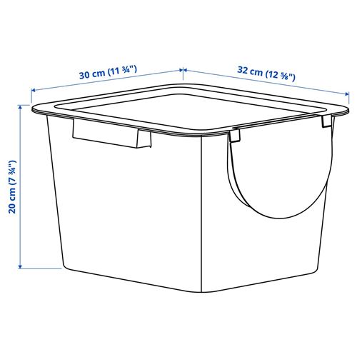 IKEA - TRÖSKNING, waste sorting bin, light beige, 12 l