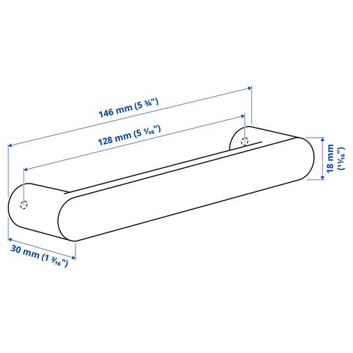 IKEA - HAMPHULT, kulp, meşe, 146 mm