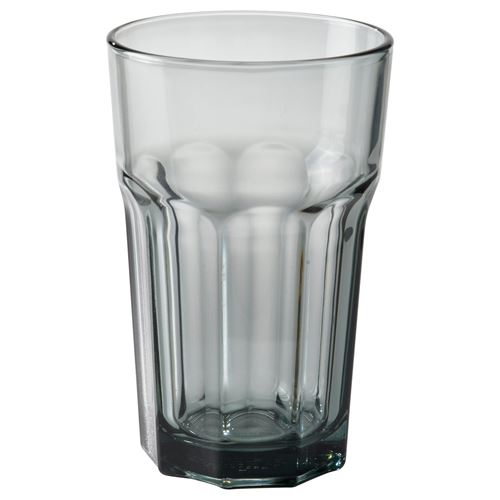 IKEA - POKAL, glass, grey, 35 cl