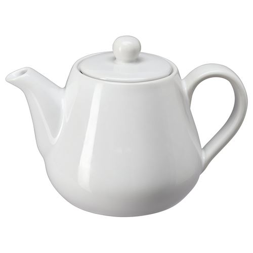 IKEA - LYSRAKA, teapot, white, 0,8 l