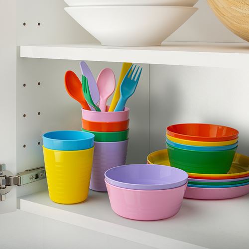 IKEA - KALAS, bowl set for children, multicolour