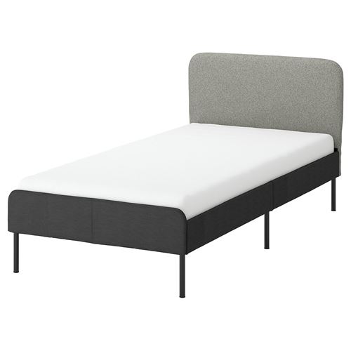 IKEA - SLATTUM, single bed, grey/beige, 90x200 cm