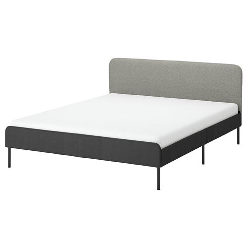 IKEA - SLATTUM, double bed, grey/beige, 160x200 cm