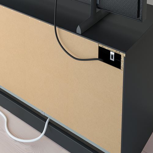 IKEA - BRIMNES, tv bench, black, 216x41x54 cm