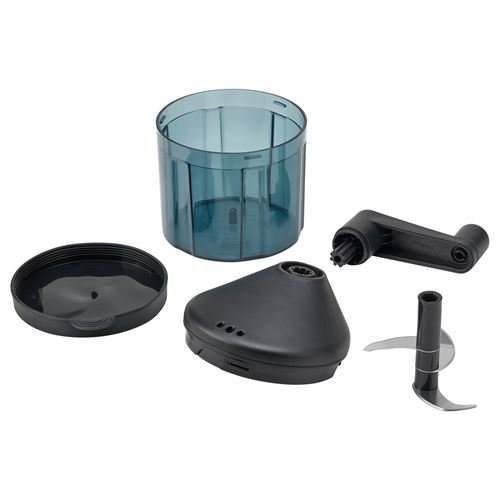 IKEA - STENSNULTRA, vegetable chopper, black grey-turquoise