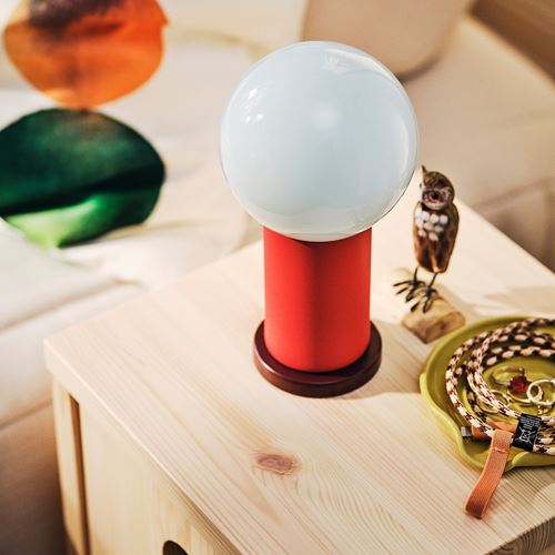 IKEA - IKEA PS 2026, LED decoration lighting, red-light blue, 22 cm