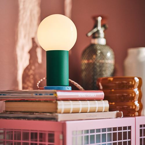 IKEA - IKEA PS 2026, LED decoration lighting, green-light pink, 22 cm