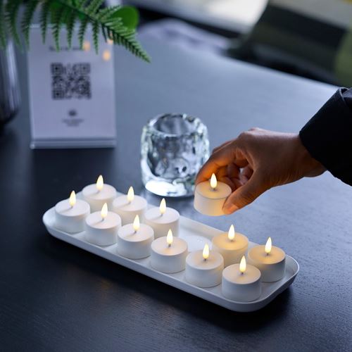 IKEA - SKATGAS, LED scented tealight, white