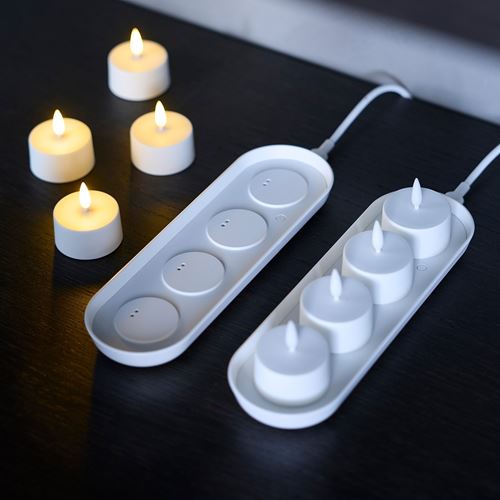 IKEA - SKATGAS, LED scented tealight, white
