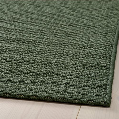IKEA - MORUM, runner rug, dark green, 80x250 cm