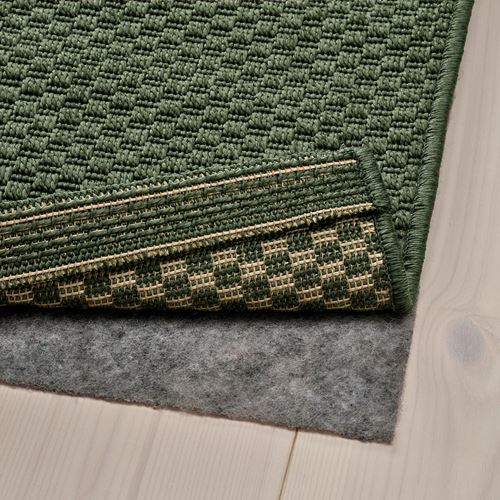 IKEA - MORUM, runner rug, dark green, 80x250 cm