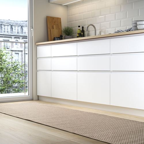 IKEA - MORUM, runner rug, beige, 80x250 cm