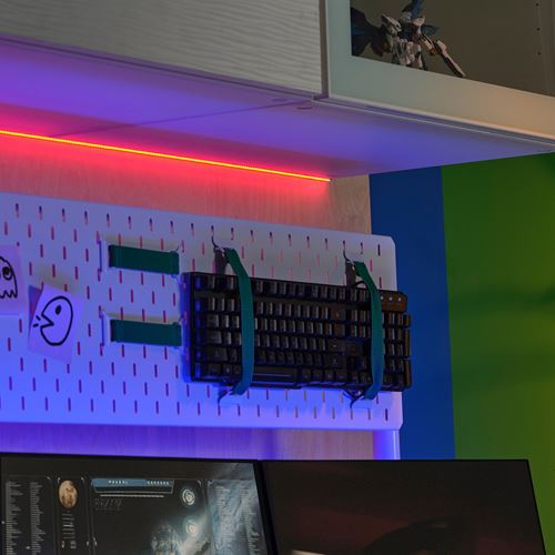 IKEA - KABBLEKA, LED'li aydınlatma şeridi, Işık rengi: Ayarlanabilir renkli ve beyaz, 3 m