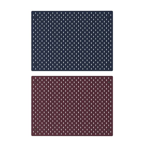 IKEA - SKADIS, double sided pegboard, dark blue-dark red, 76x56 cm