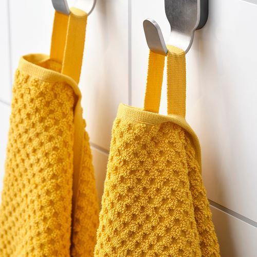 IKEA - GULVIAL, hand towel, yellow, 30x30 cm
