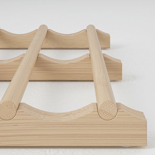 IKEA - VARIERA, bottle rack, bamboo