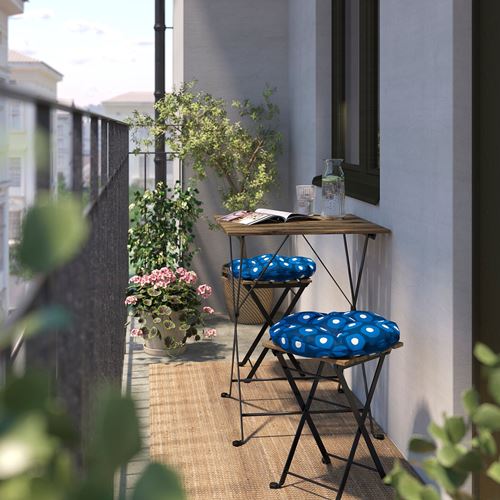 IKEA - TARNÖ, katlanır tabure, siyah-kahverengi