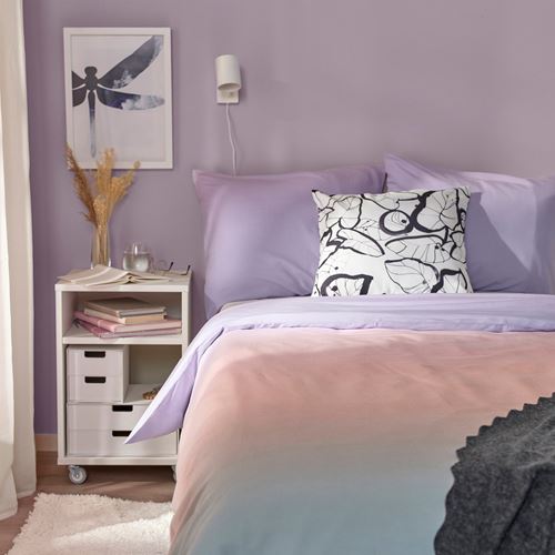 IKEA - FLADERBUSKE, single duvet cover sets, multicolour, 150x200/50x60 cm