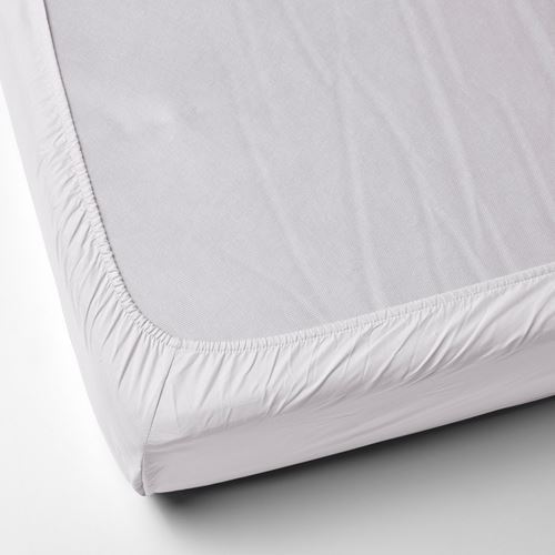 IKEA - BARGLIM, fitted sheet, white, 90x200 cm