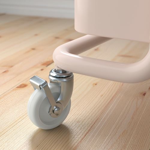 IKEA - RASKOG, servis arabası, pembe, 35x45x77 cm