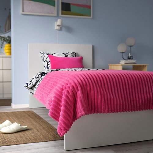 IKEA - GULLSTRALE, yatak örtüsü, parlak pembe, 150x250 cm