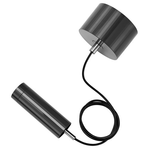 IKEA - SJOLAG, cord set, dark grey, 1.6 m