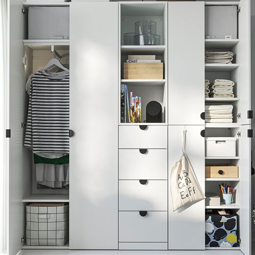 IKEA - LASTARE, LASTARE gardırop, beyaz, 180x42x200 cm