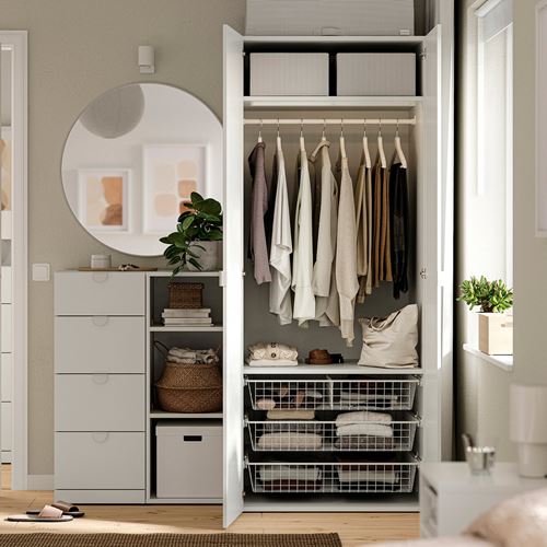 IKEA - LASTARE, LASTARE storage combination, white, 160x62x200 cm