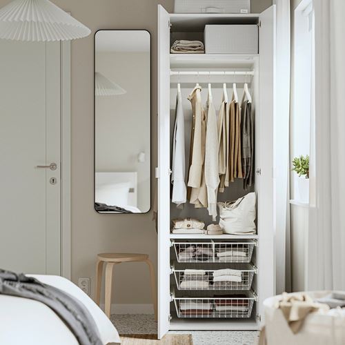 IKEA - LASTARE, LASTARE wardrobe, white, 60x62x200 cm