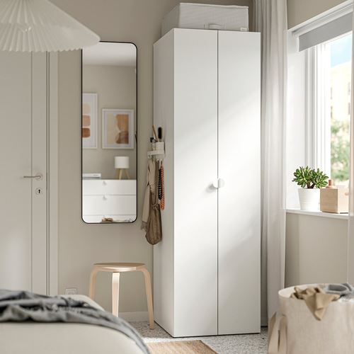 IKEA - STUK, hurç, beyaz-siyah, 51x51x18 cm