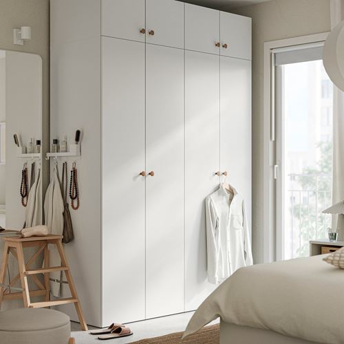 IKEA - LASTARE, LASTARE gardırop, beyaz, 160x62x236 cm