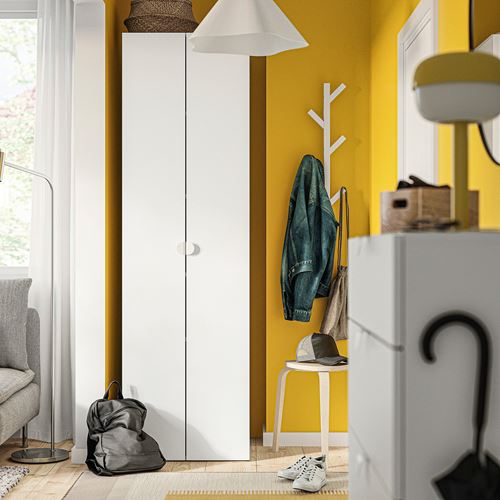IKEA - LASTARE, LASTARE gardırop, beyaz, 60x62x200 cm