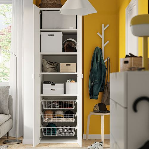 IKEA - LASTARE, LASTARE gardırop, beyaz, 60x62x200 cm