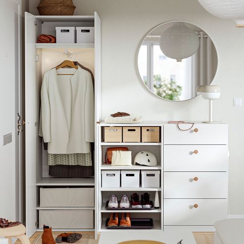 IKEA - LASTARE, LASTARE dolap kombinasyonu, beyaz, 180x42x200 cm